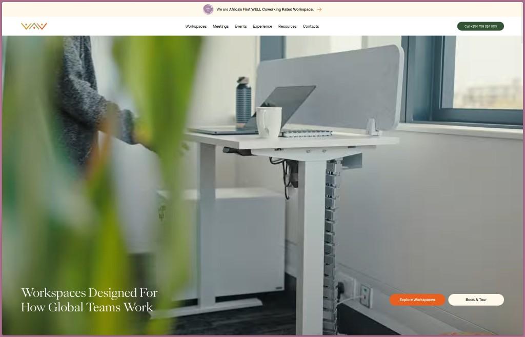 Workable website homepage designed and built by BLNC
